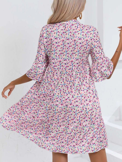 Floral V-Neck Dress