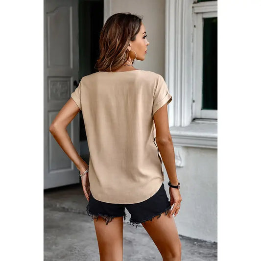 Scoop Neck Blouse