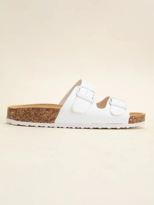 Audrina Double Buckle Strap Sandal