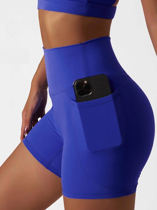 Sports Yoga Shorts with Pockets